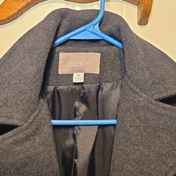 Croft & Barrow Dark Gray Pea Coat - Picture 2 of 4